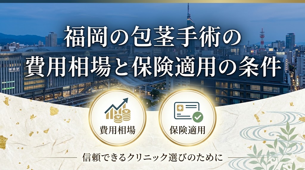 福岡の包茎手術の費用相場と保険適用の条件