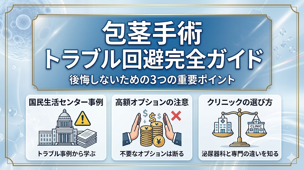 包茎手術で後悔しないために知っておくべき注意点