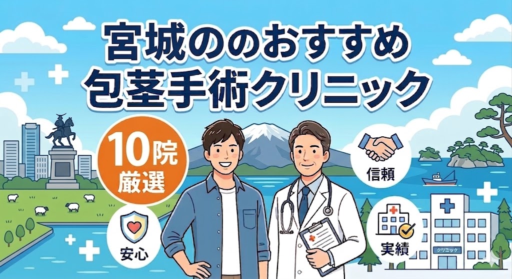 宮城県・仙台のおすすめ包茎手術クリニック10院