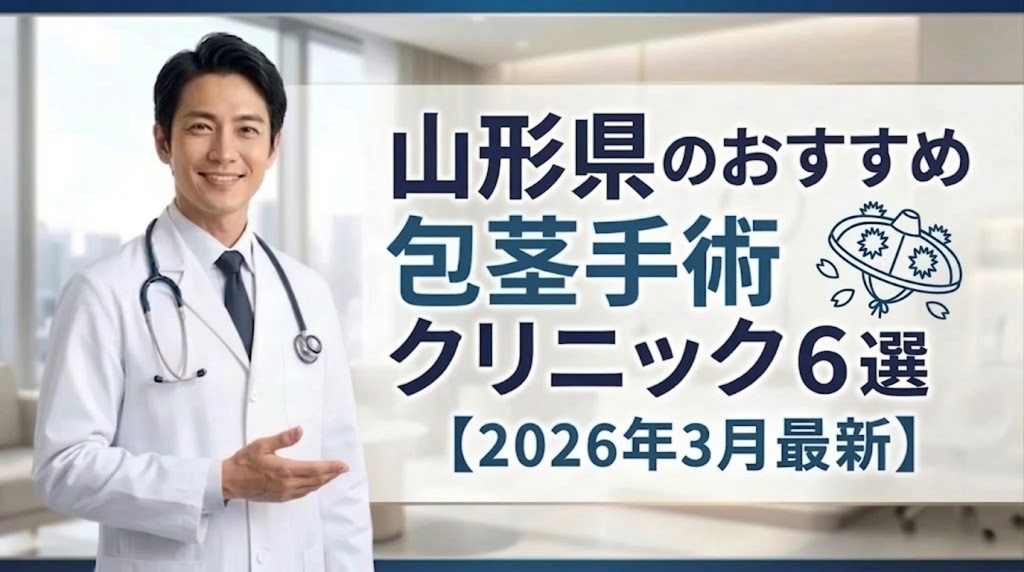 山形県のおすすめ包茎手術クリニック＆病院6選【2026年3月最新】