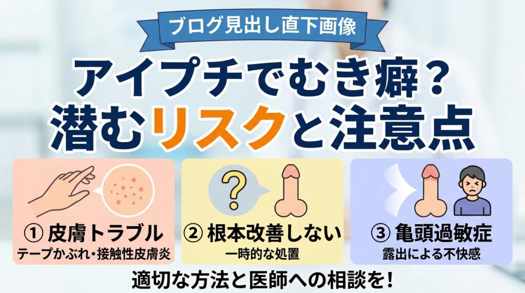 アイプチでむき癖をつける際のリスクと注意点