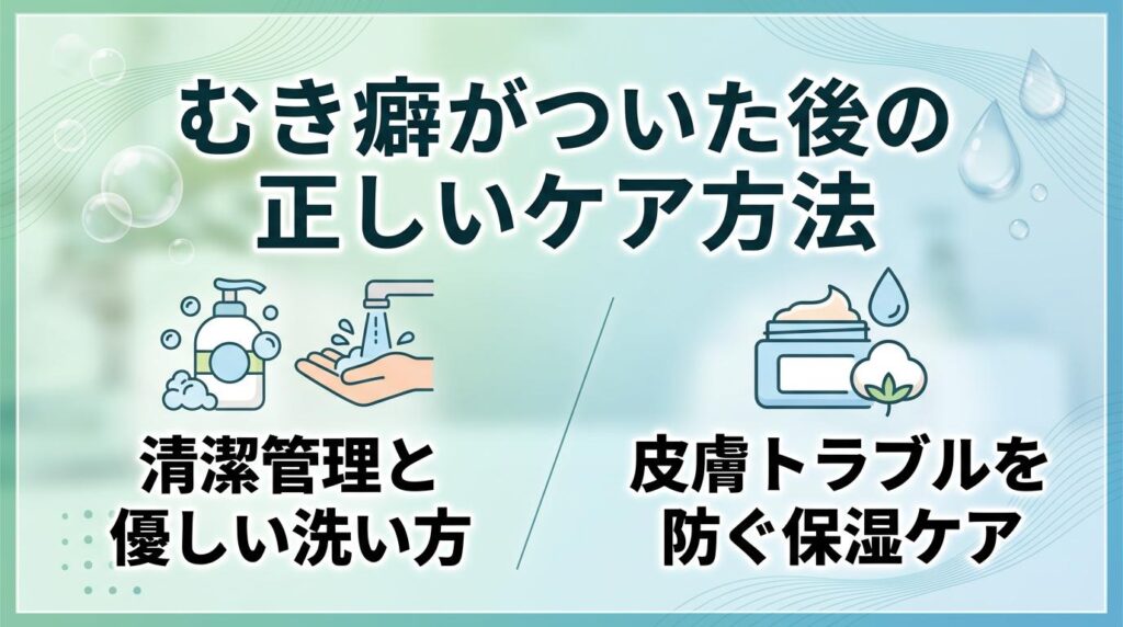 むき癖がついた後の正しいケア方法