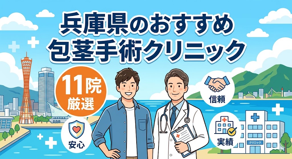 兵庫県のおすすめ包茎手術クリニック11院