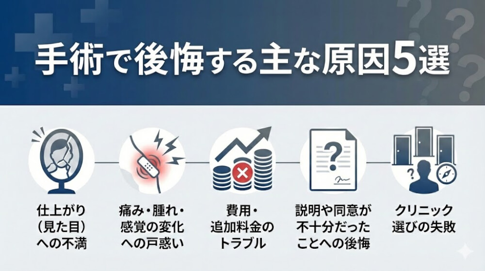 包茎手術で後悔する主な原因5選