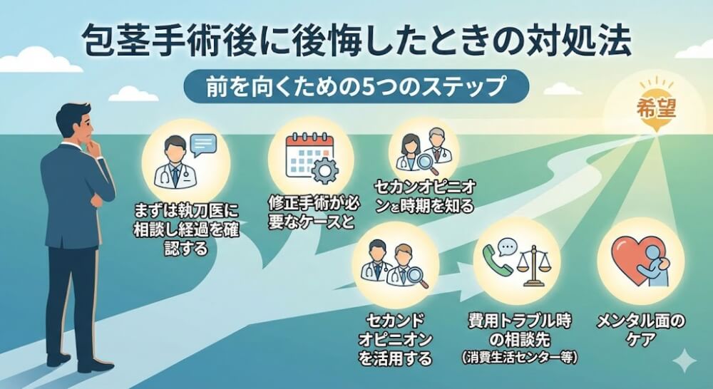 包茎手術後に後悔したときの対処法
