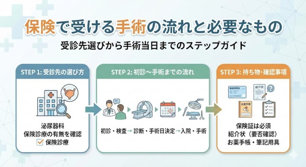 包茎手術を保険で受ける流れと必要なもの