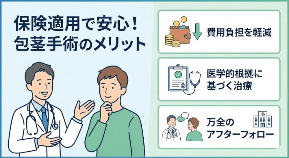 保険で包茎手術を受けるメリット