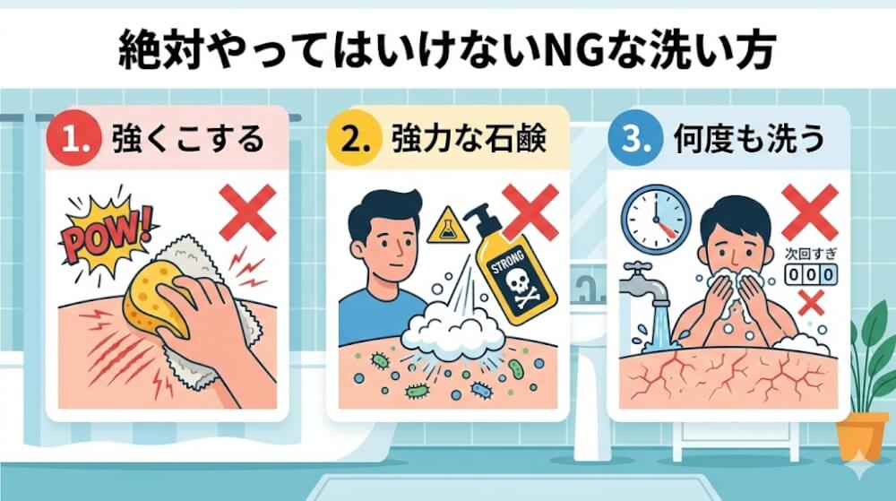 絶対やってはいけないNGな洗い方