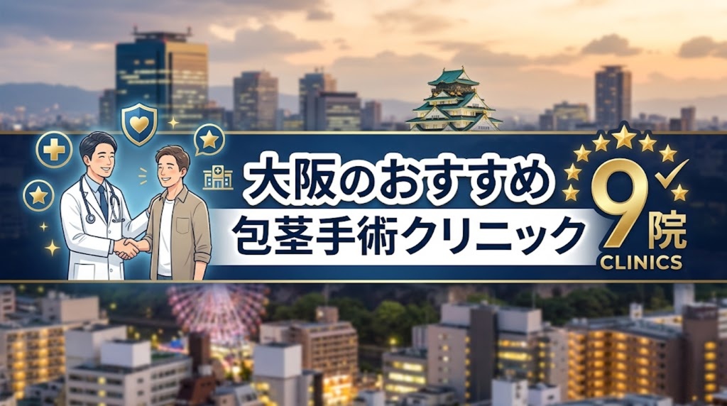 大阪のおすすめ包茎手術クリニック9院の詳細