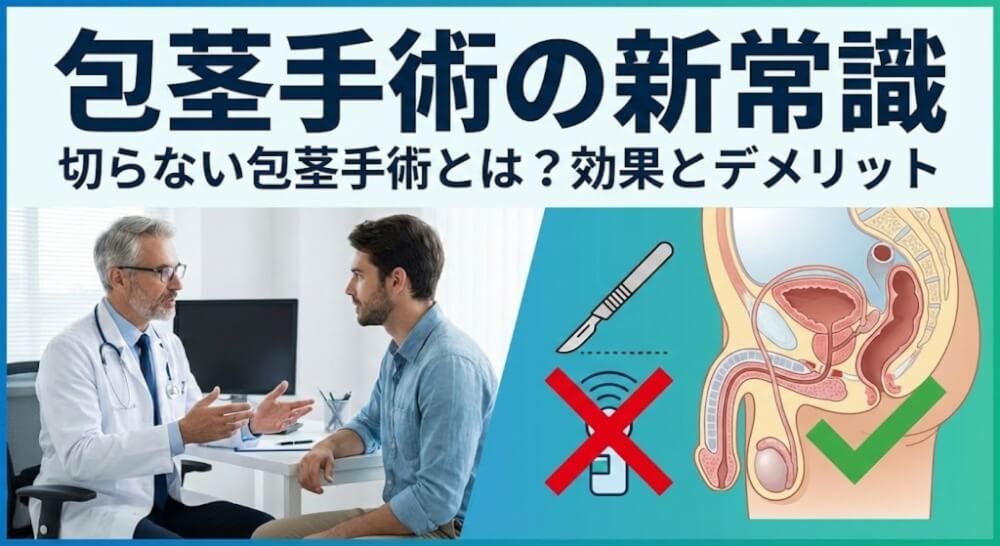 包茎手術の新常識｜切らない包茎手術とは？効果とデメリット