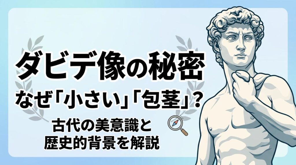 ダビデ像が包茎で小さい理由｜割礼論争から古代美意識まで解説