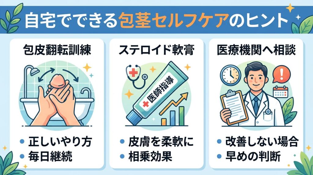 自宅でできるセルフケアと改善の可能性