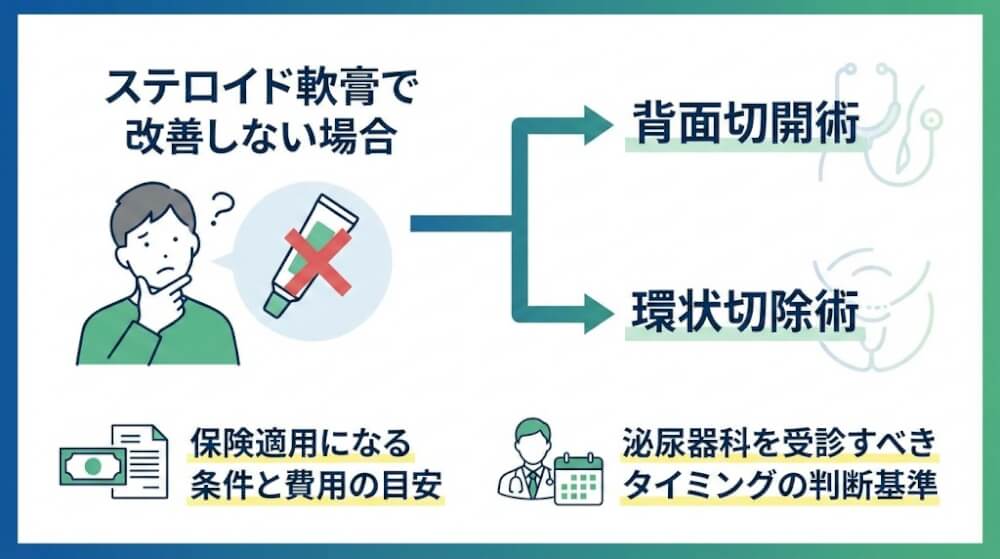 ステロイド軟膏で改善しない場合の治療選択肢
