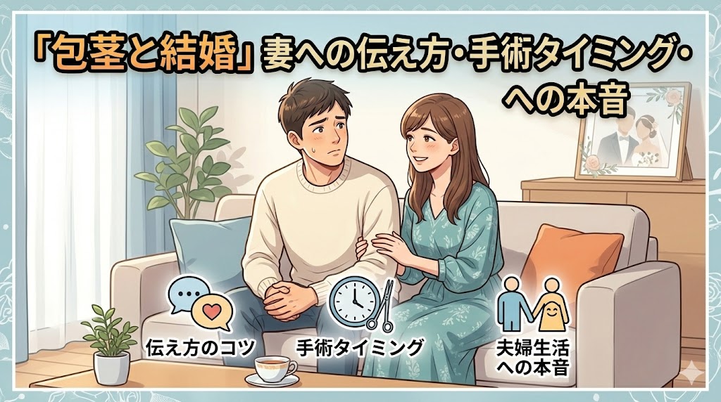 包茎と結婚|妻への伝え方・手術タイミング・夫婦生活への本音