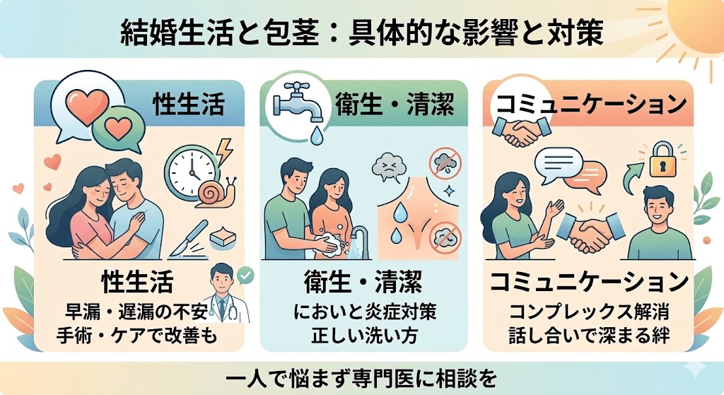 包茎が結婚生活に与える具体的な影響
