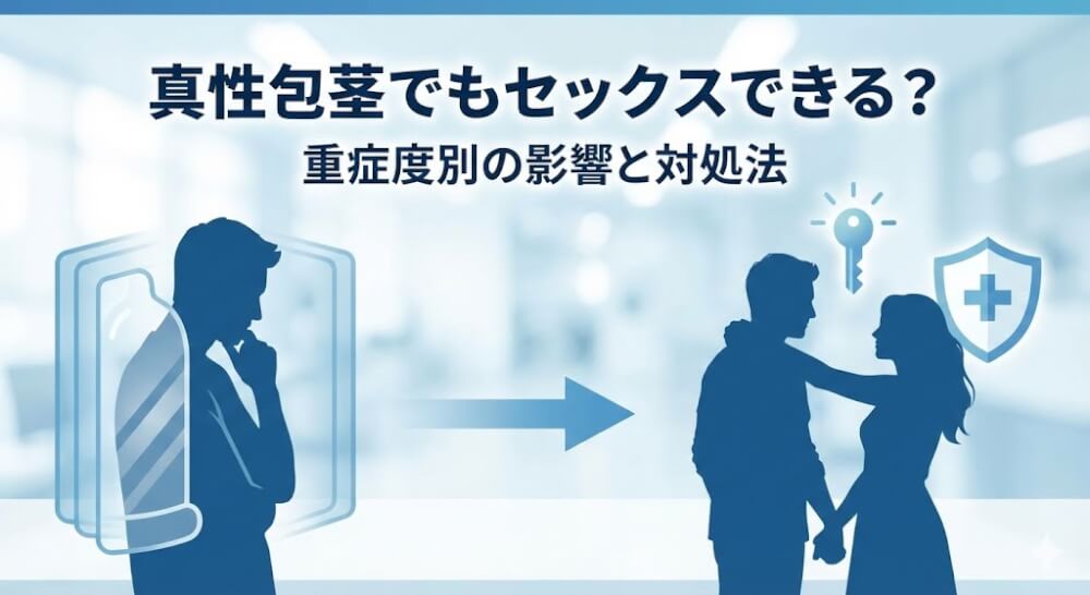 真性包茎でもセックスできる？重症度別の影響と対処法