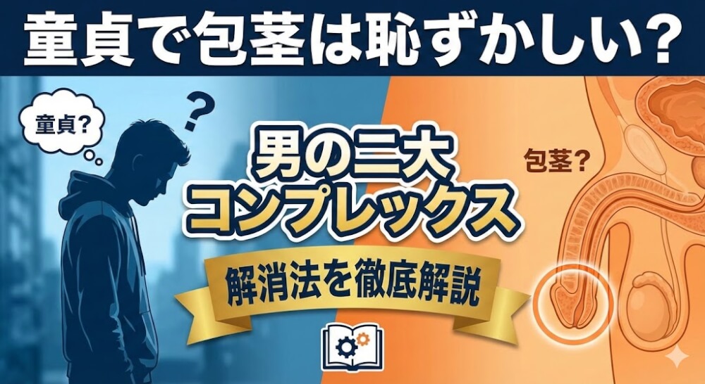 童貞で包茎は恥ずかしい？男の二大コンプレックス解消法を徹底解説