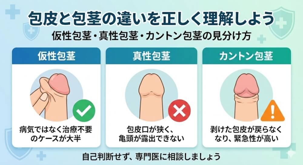 包皮と包茎の違いを正しく理解しよう