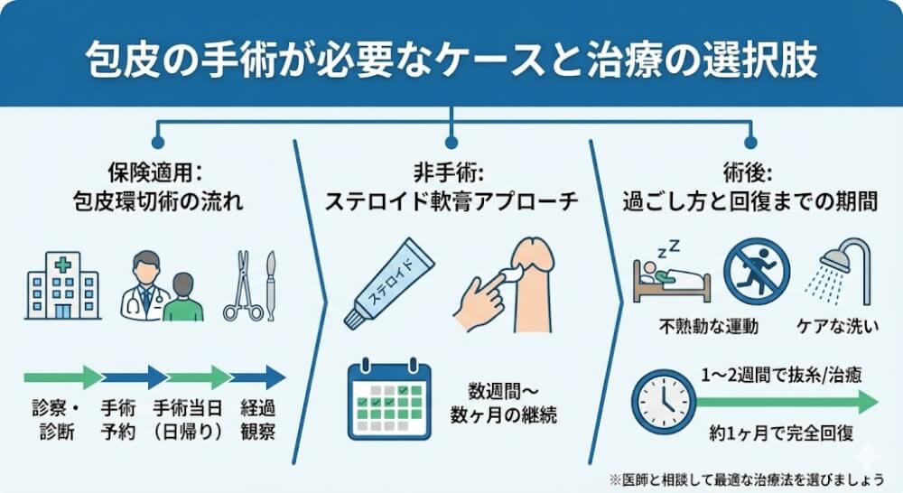 包皮の手術が必要なケースと治療の選択肢