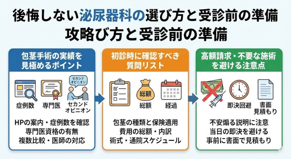 後悔しない泌尿器科の選び方と受診前の準備
