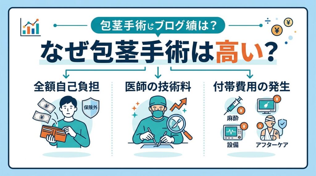 そもそも包茎手術はなぜ高い？費用の構造を理解しよう