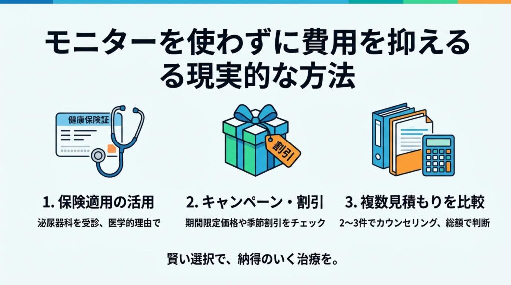 モニターを使わずに費用を抑える現実的な方法