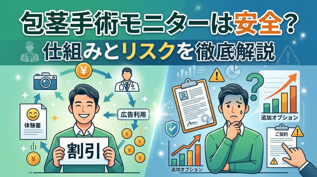 包茎手術のモニターは安全？仕組みとリスクを徹底解説