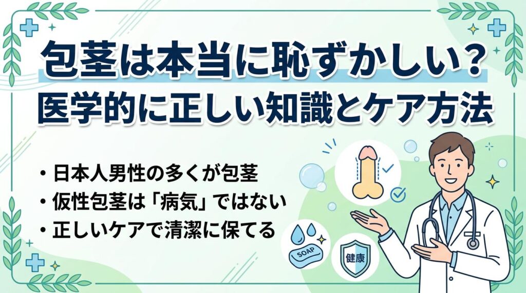 包茎による実際のリスクと注意が必要なケース