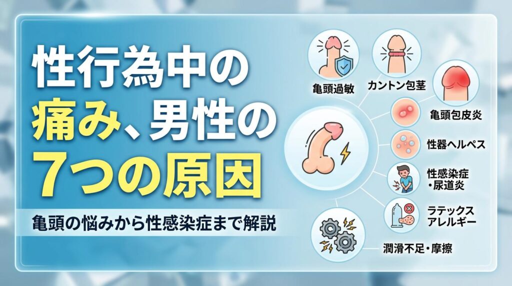 性行為中に痛い男性に多い7つの原因