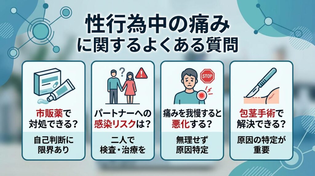 性行為中の痛みに関するよくある質問