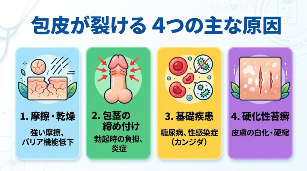 包皮が裂ける主な原因
