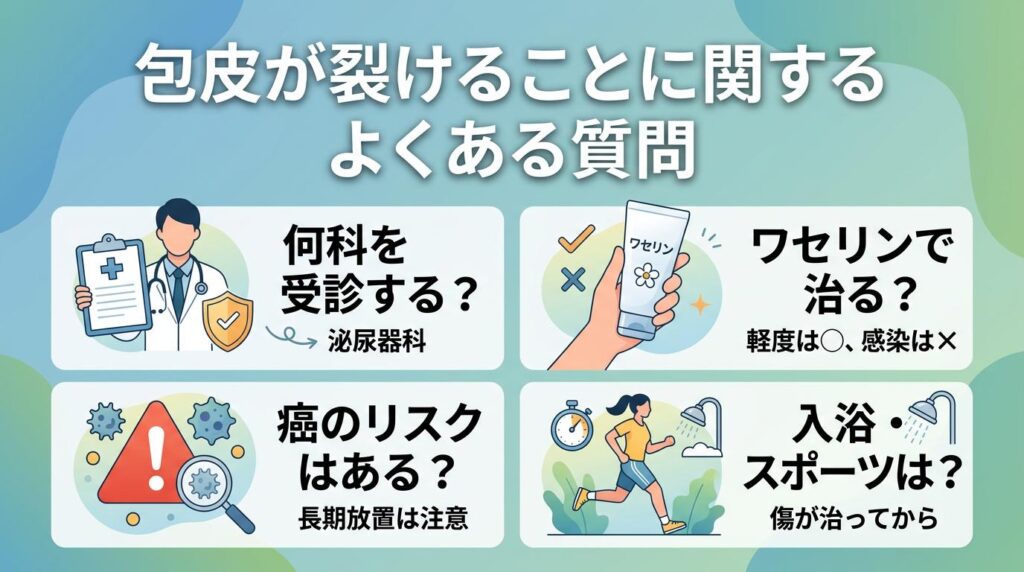 包皮が裂けることに関するよくある質問