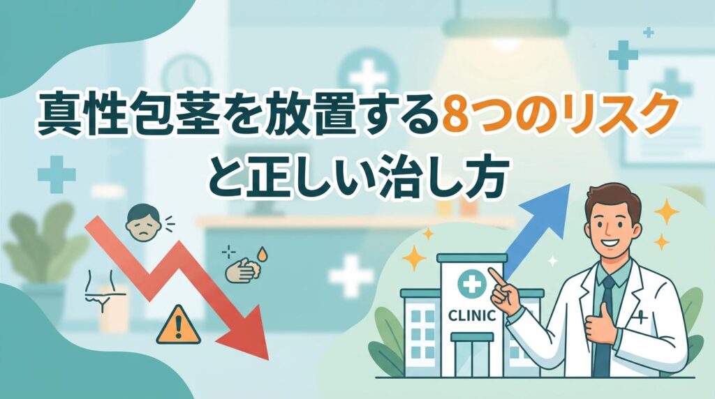 真性包茎を放置する8つのリスクと正しい治し方