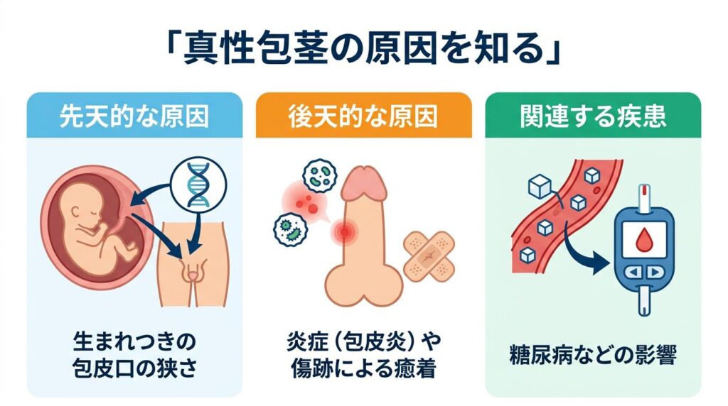 真性包茎の原因