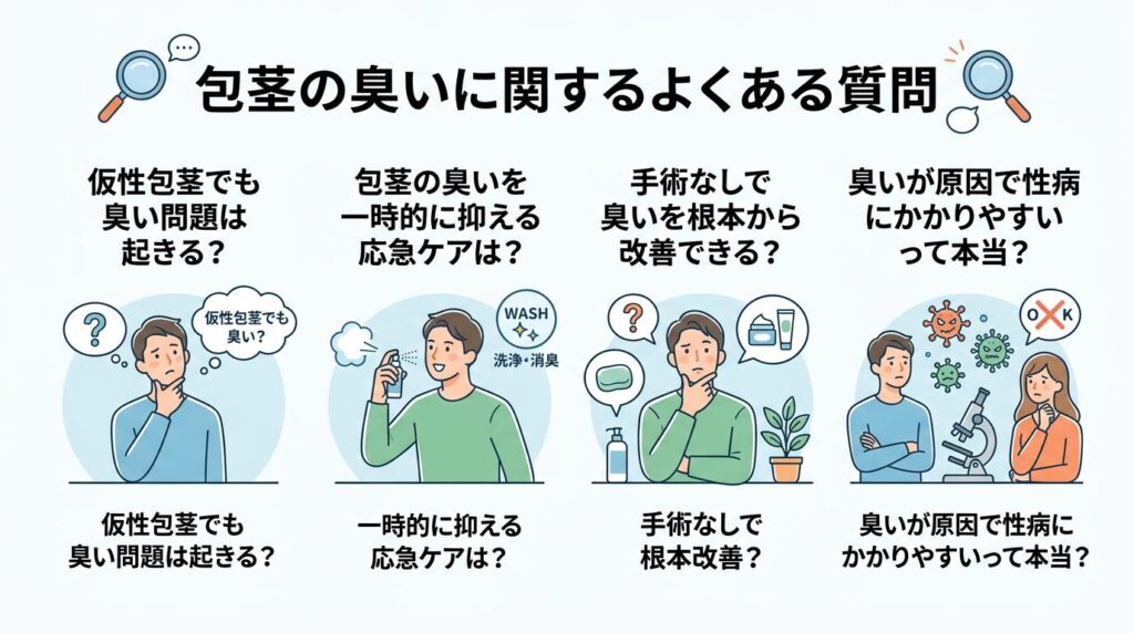包茎の臭いに関するよくある質問