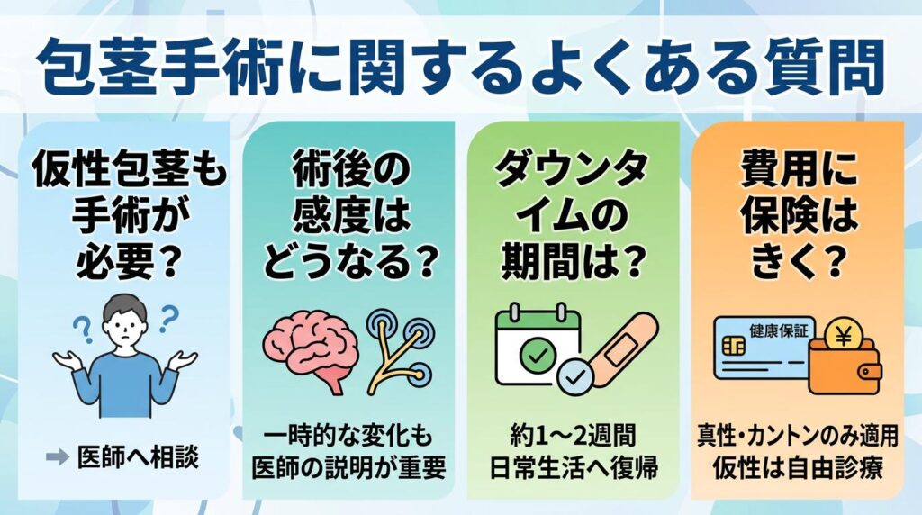 包茎手術に関するよくある質問