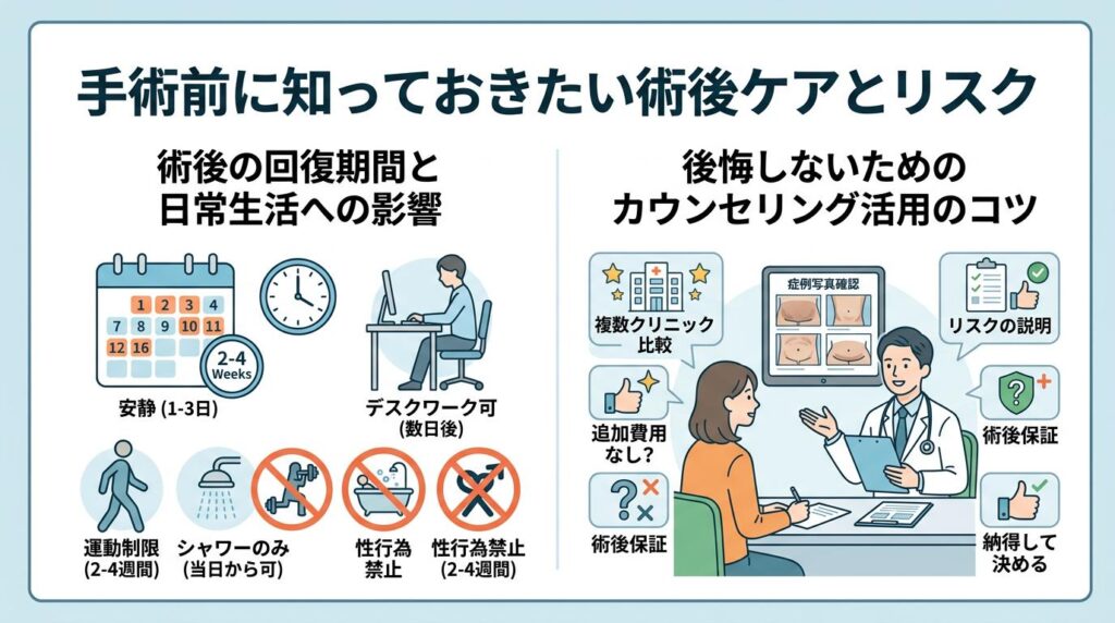 手術前に知っておきたい術後ケアとリスク