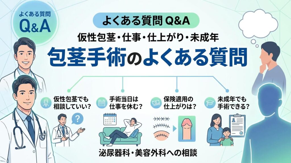 包茎手術の何科受診に関するよくある質問