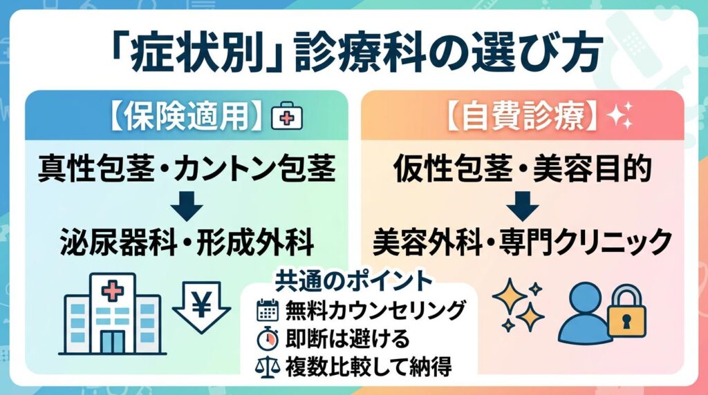 まとめ｜症状に合った診療科を選んで後悔ない決断を