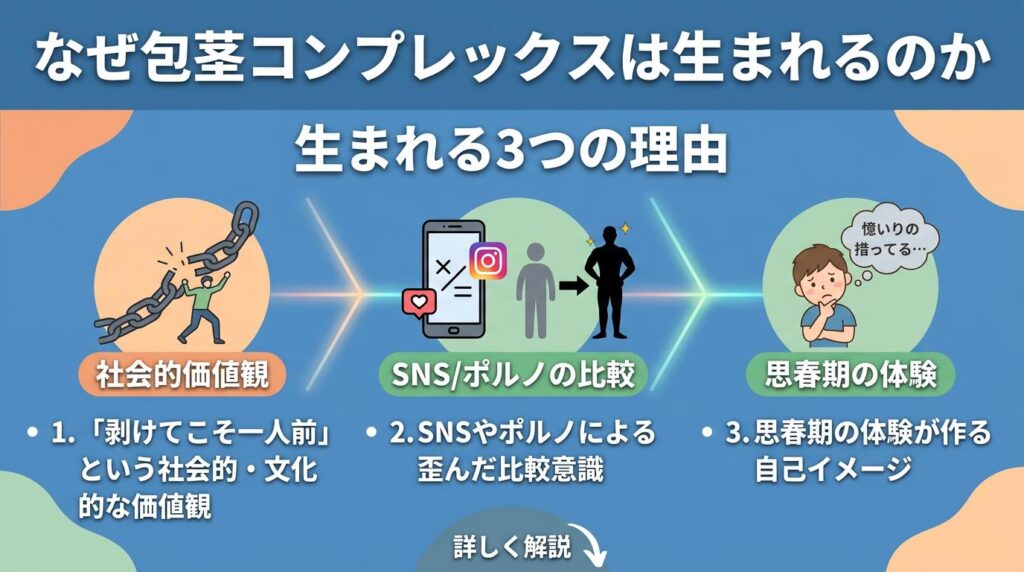 なぜ包茎コンプレックスは生まれるのか
