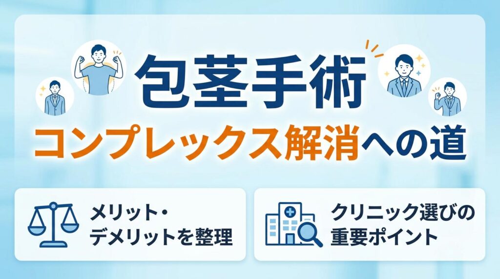 包茎手術でコンプレックスを根本から解消する選択