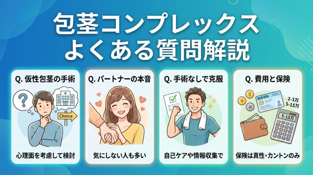 包茎コンプレックスに関するよくある質問
