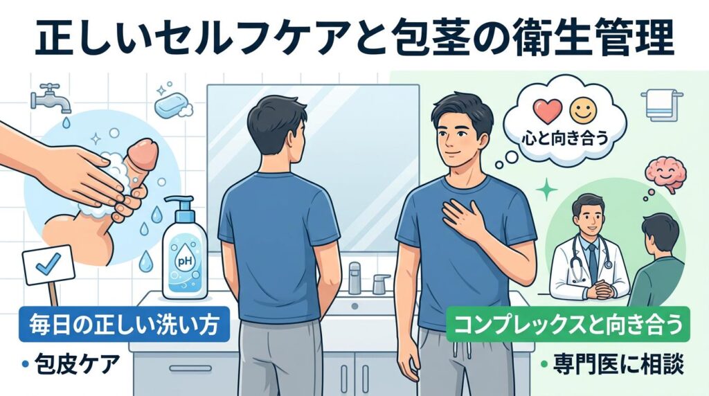 まず試せる正しいセルフケアと包茎の衛生管理のやり方