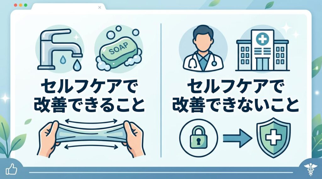 セルフケアで改善できること・できないこと