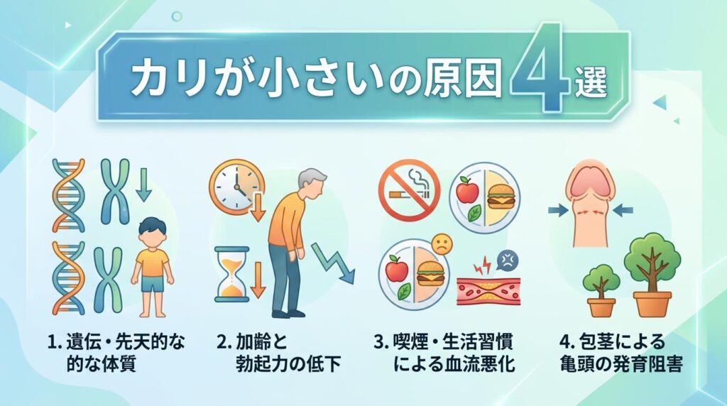 カリが小さい4つの主な原因