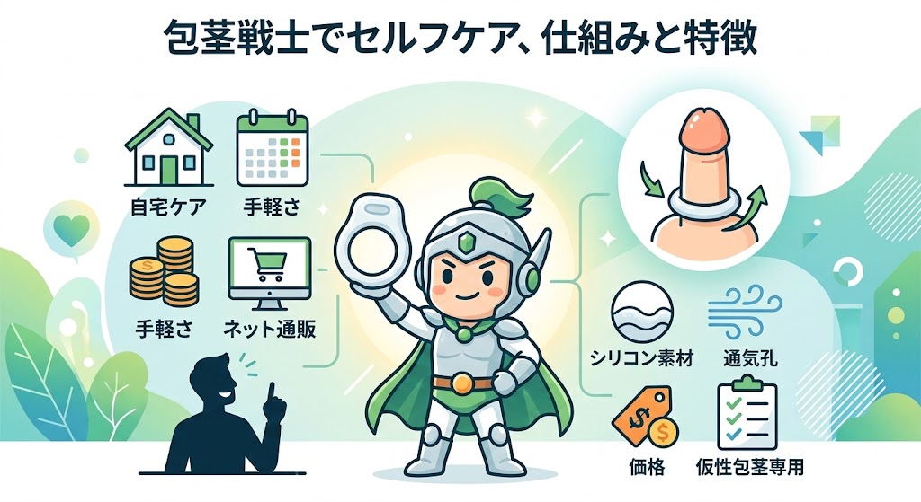 包茎戦士とはどんな仮性包茎セルフケアグッズか