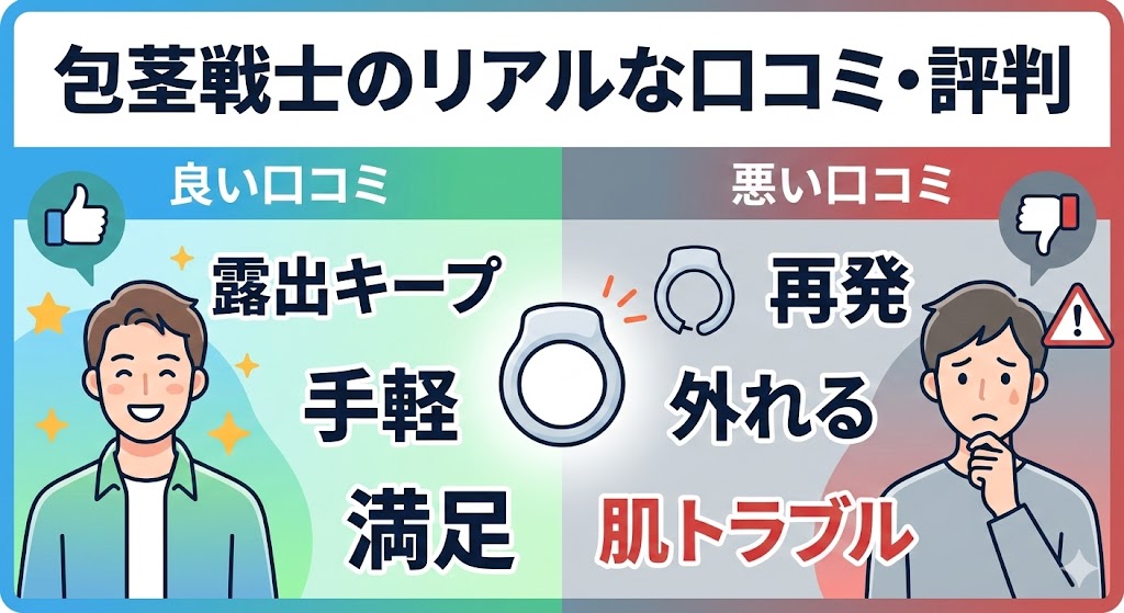 包茎戦士のリアルな口コミ・評判