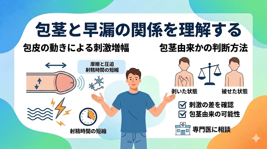 包茎と早漏の関係を正しく理解する