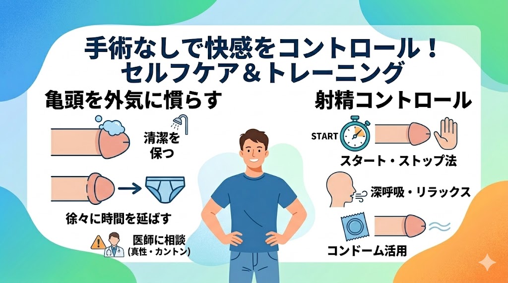 手術なしで快感をコントロールする方法