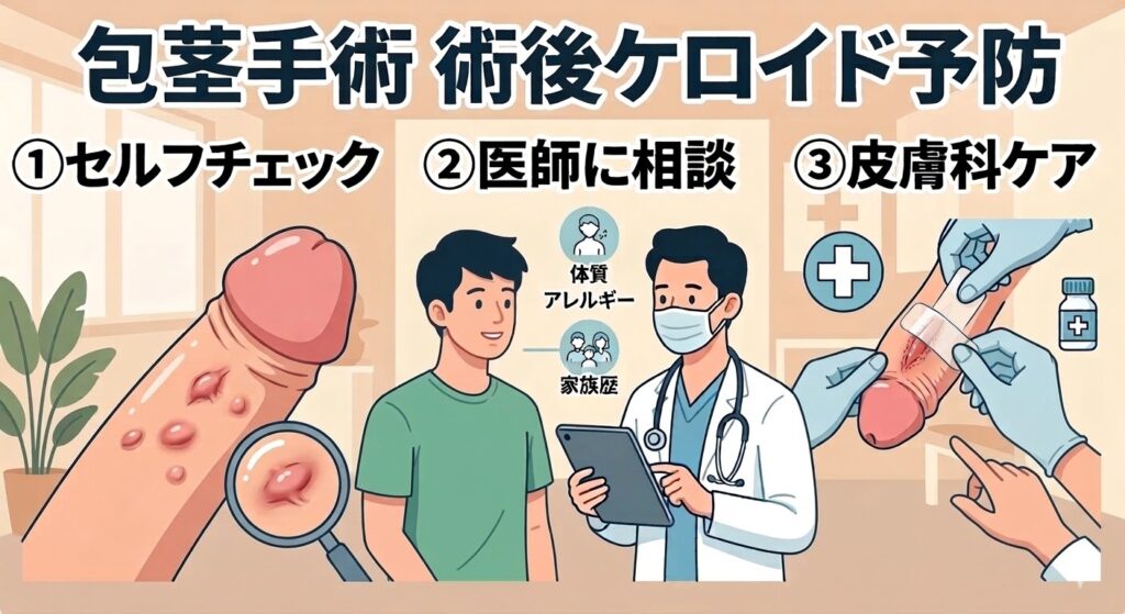 包茎手術におけるケロイド体質と傷跡リスクの関係